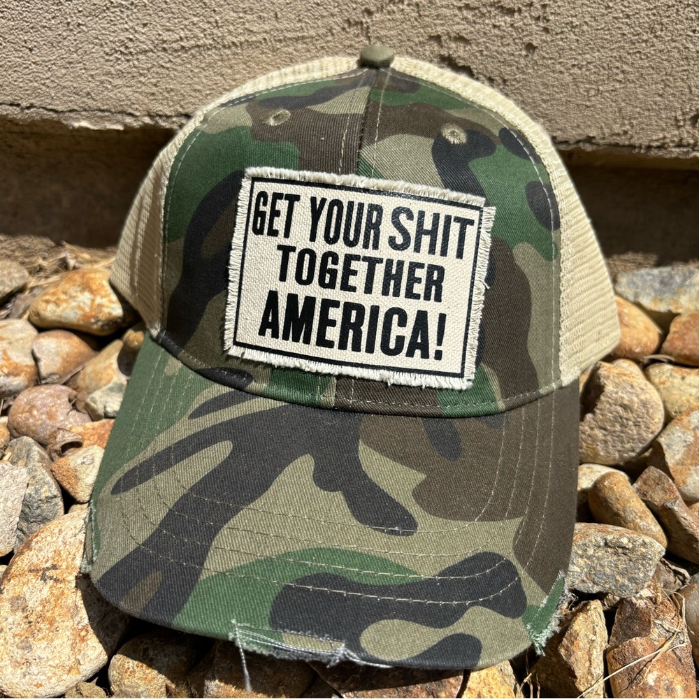 Get your shot together America hat